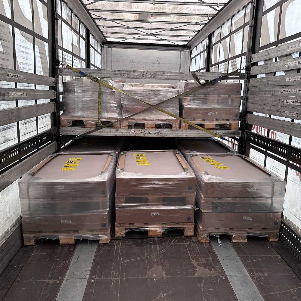 Sattel Auflieger, Praxisbeispiel einer Doppelstockverladung